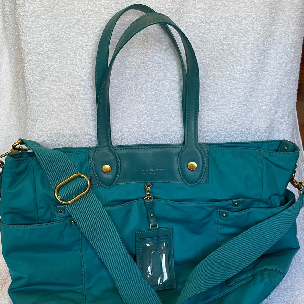 Bright Blue Marc Jacobs Tote/ Diaper Bag